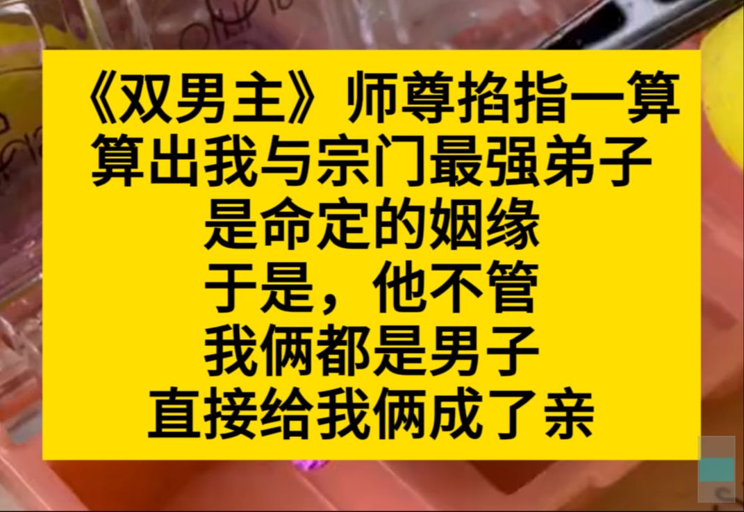 原耽推文 至尊掐指一算,算出我和宗门最强弟子是命定的姻缘,于是他不管我俩都是男子,直接给我们办了婚礼……哔哩哔哩bilibili