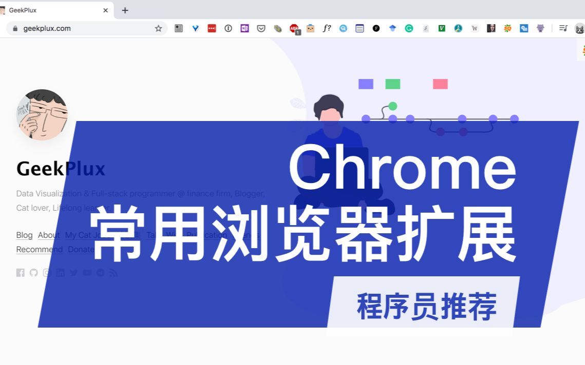 Chrome 浏览器常用扩展插件 | extensions | 程序员推荐 | GeekPlux vlog哔哩哔哩bilibili