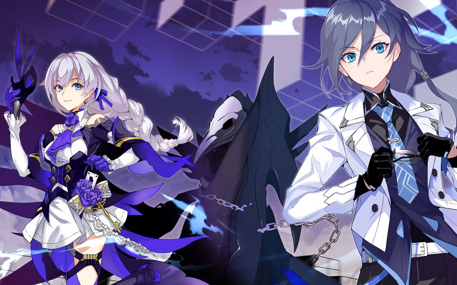 ss影骑士·月轮:崩坏3rd 出战人员:卡莲(第六夜想曲),布洛妮娅(山吹