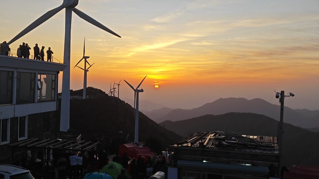 5月1日,台州括苍山(中国二十一世纪曙光碑)日出全过程.哔哩哔哩bilibili