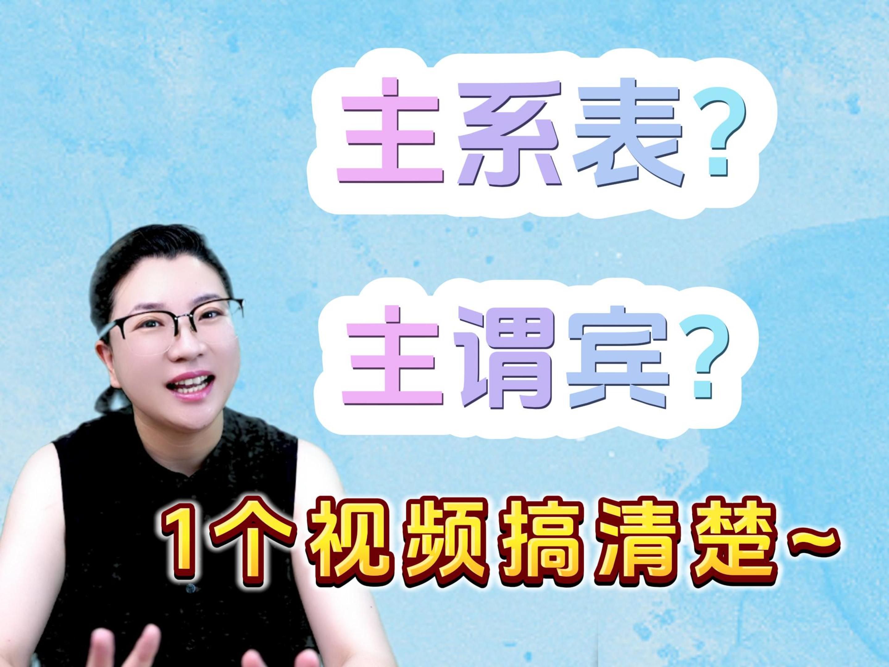 1个视频搞懂“主谓宾”和“主系表”,语法其实很简单~哔哩哔哩bilibili