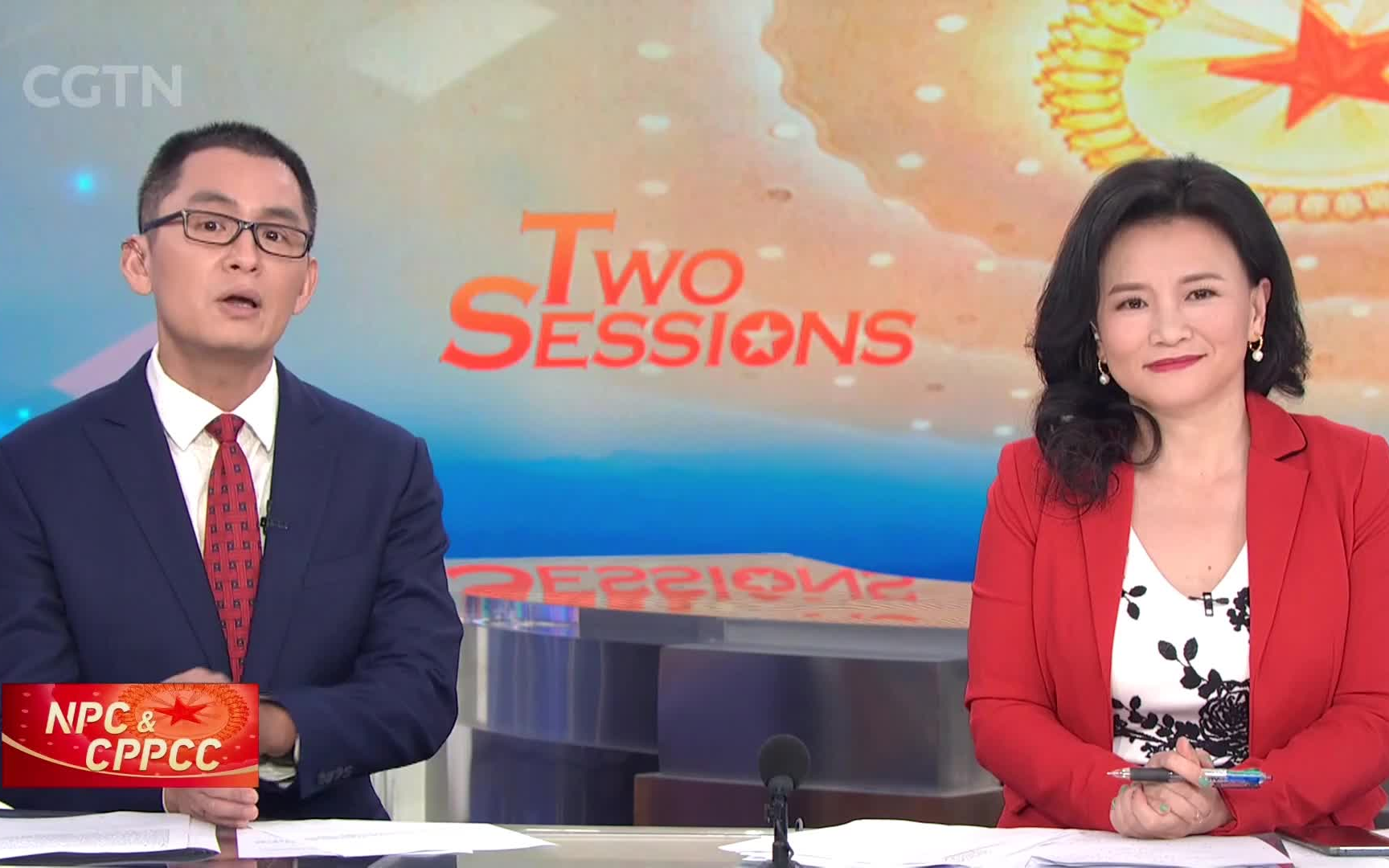 【放送事故】20200528cgtn特别节目结尾尴尬一幕 cgtn