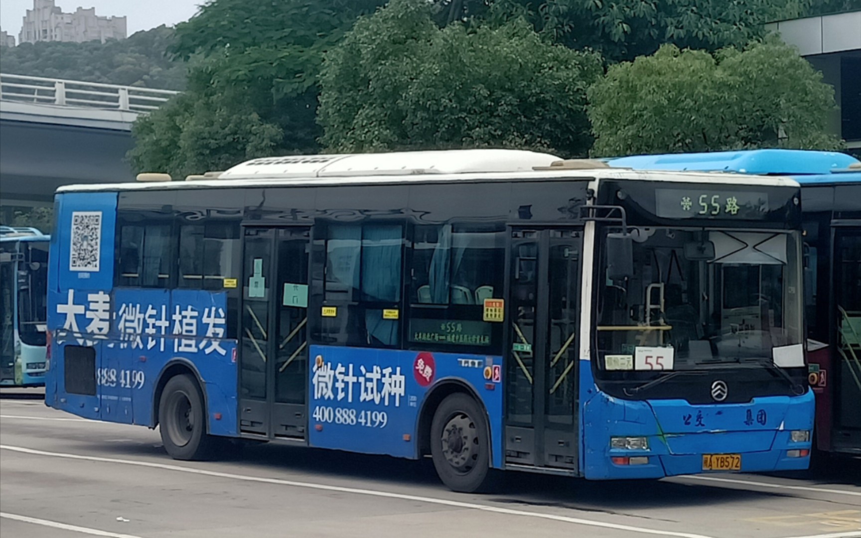 福州公交集团55路公交车xml6105jhevc8c运行实录