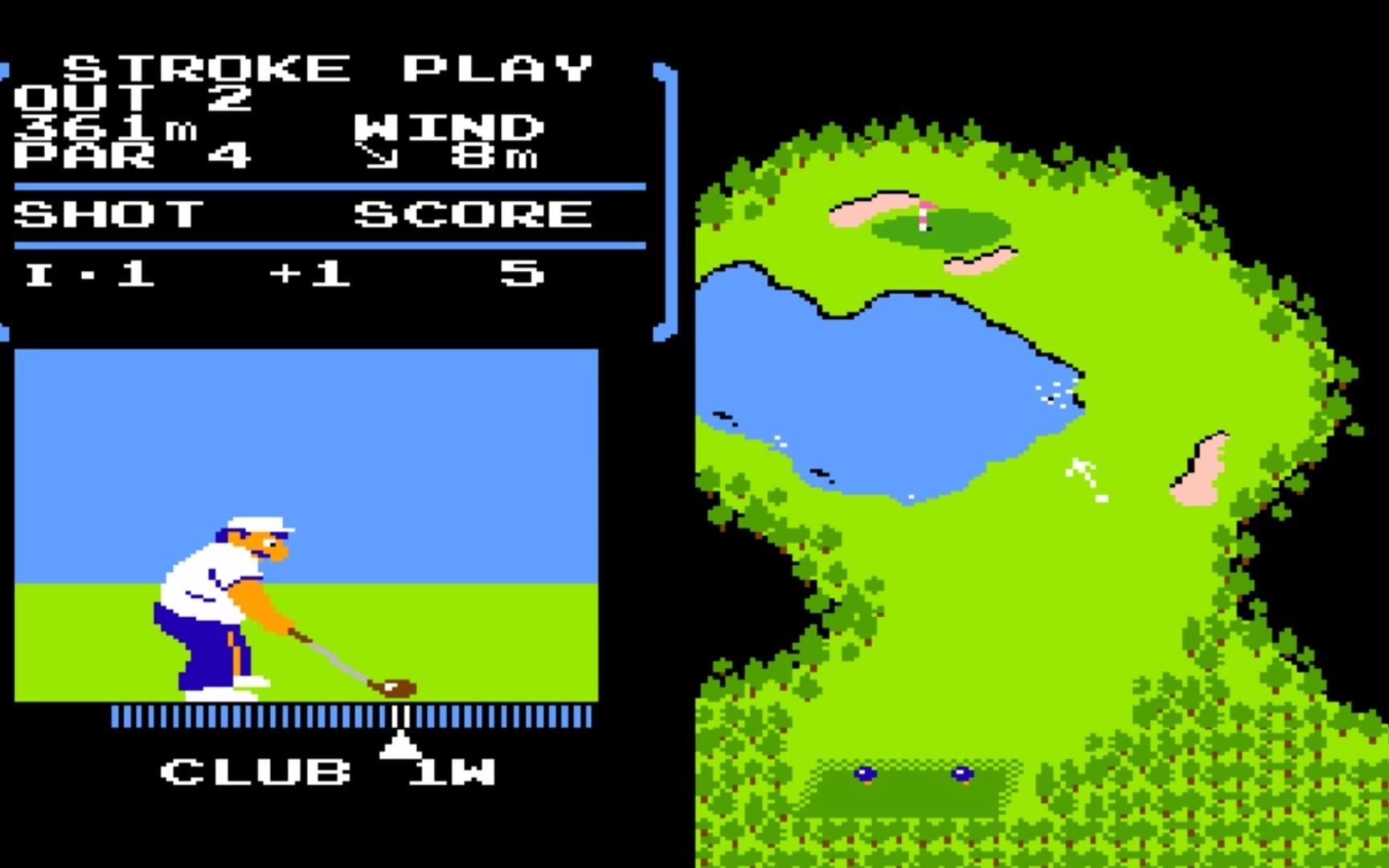 木子小驴解说《fc红白机高尔夫球》回忆童年经典游戏系列试玩