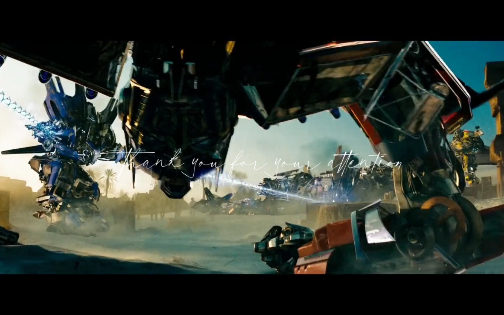 变形金刚擎天柱超燃场面!