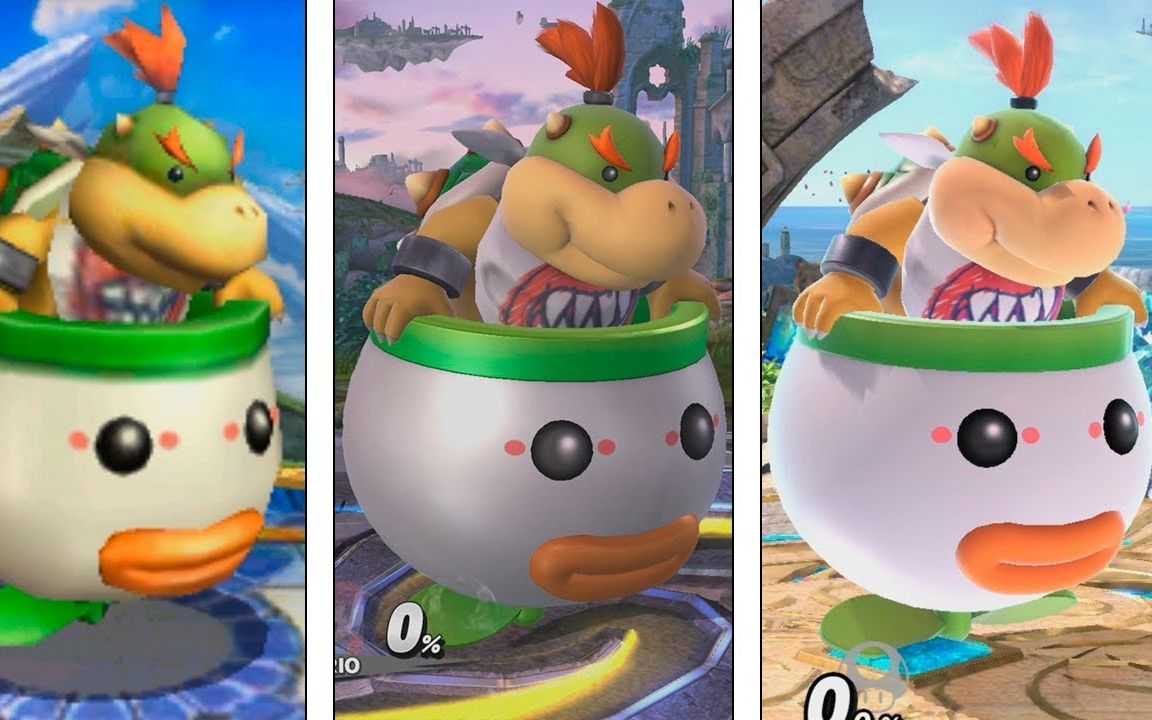 任天堂明星大乱斗之库巴二世酷霸王jr进化史20142018搬运