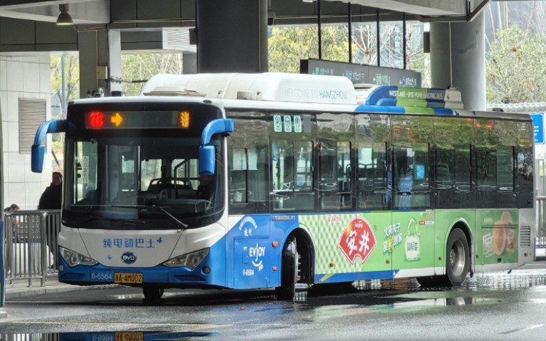 杭州公交93路6-6564(原3-9664) 比亚迪ck6121lgev(k9f) 火车东站东始