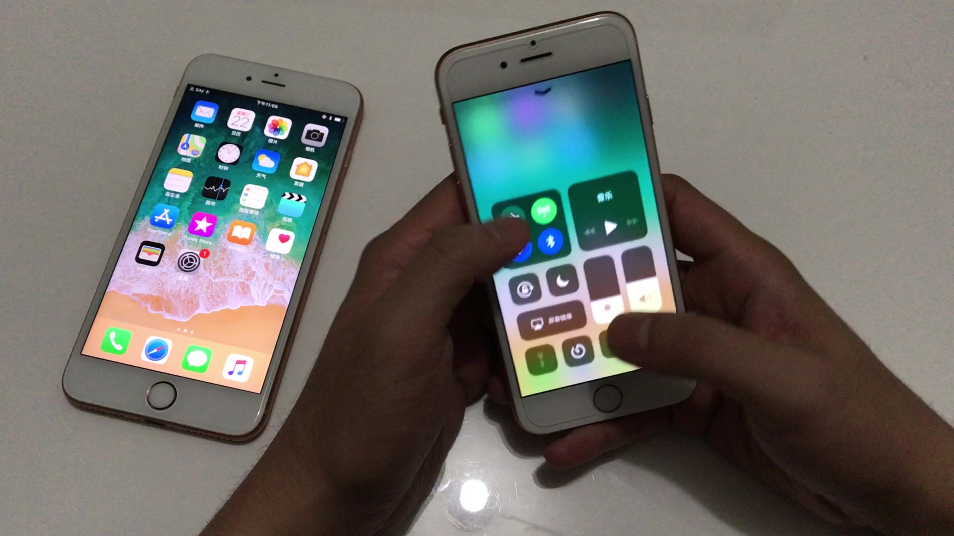 实拍实拍演示,iphone6代秒改苹果8代,苹果6sp改8p