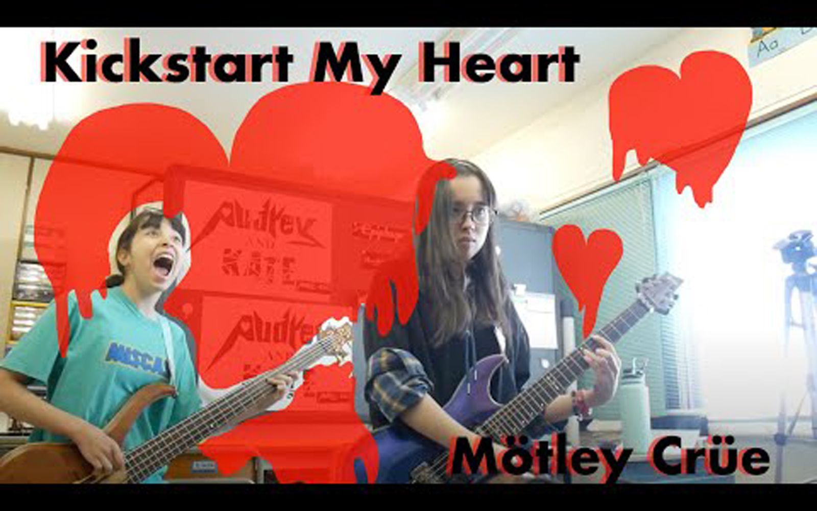 [图]【电吉他】活宝Motley Crue - Kickstart My Heart - guitar + bass cover #モトリークルー.mp4