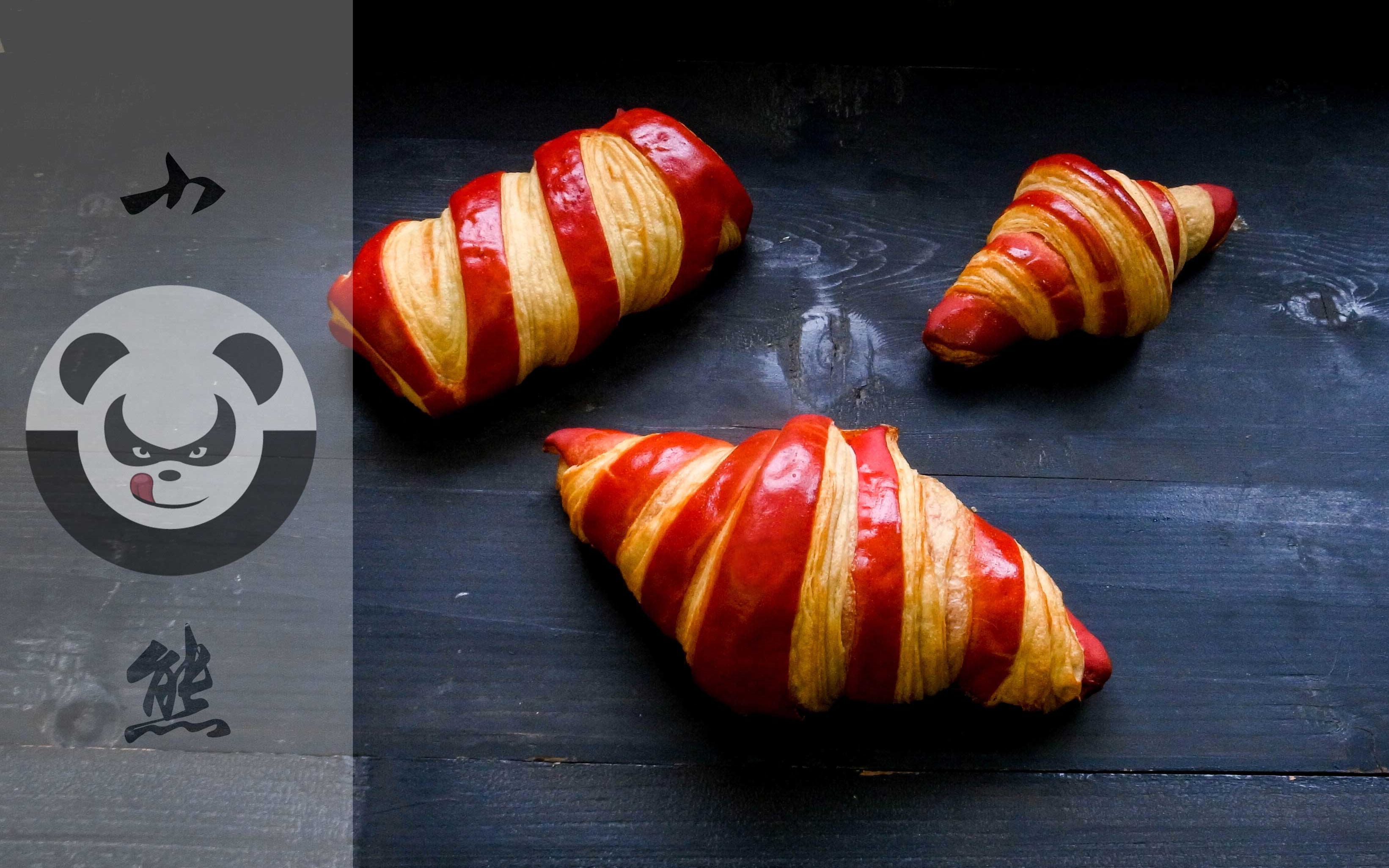 014双色可颂羊角面包croissantbicolores43折24层