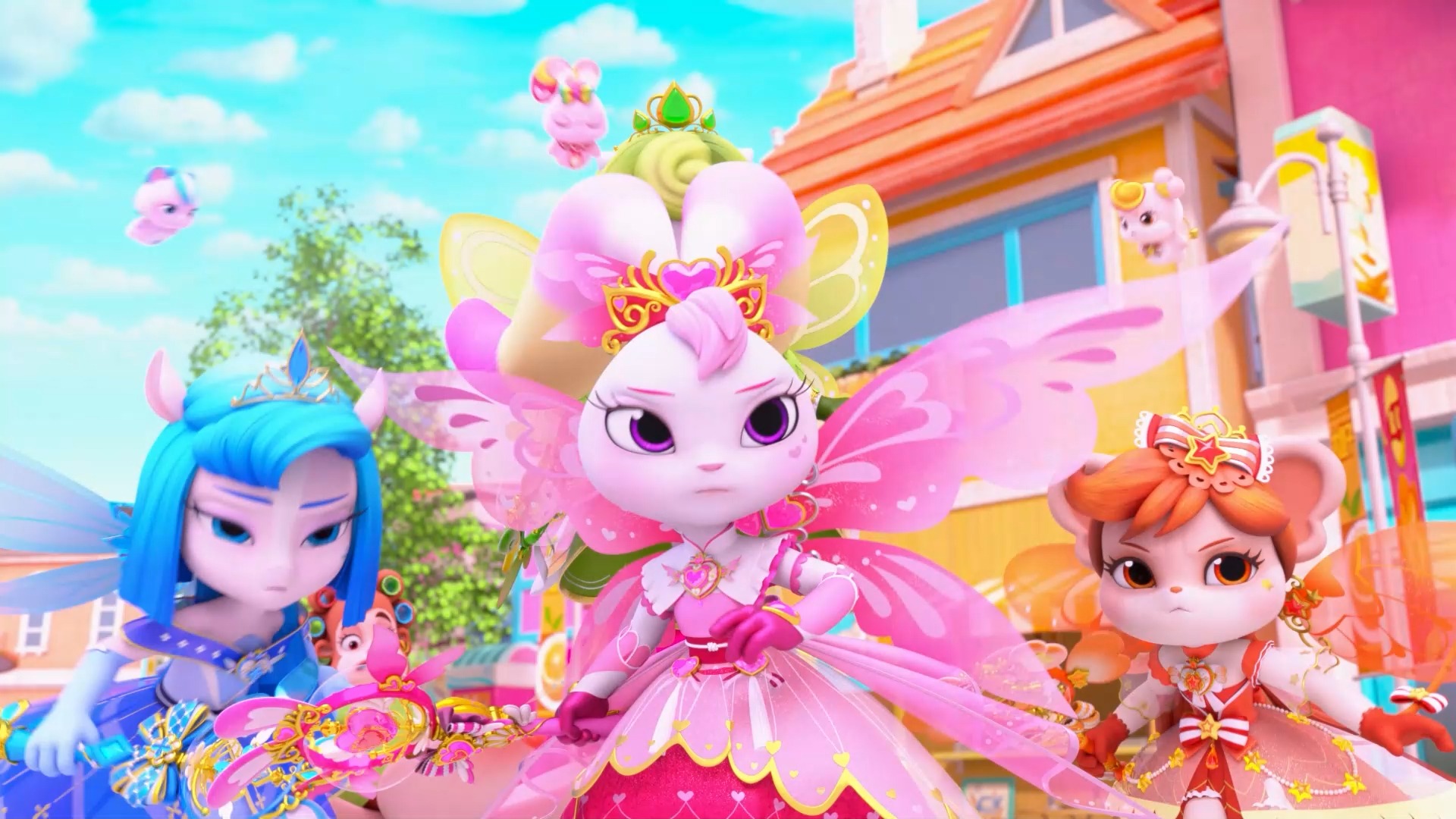 让我们飞在天空,去找寻粉色的梦~最新剧集《彩虹护卫队》全网热播中!