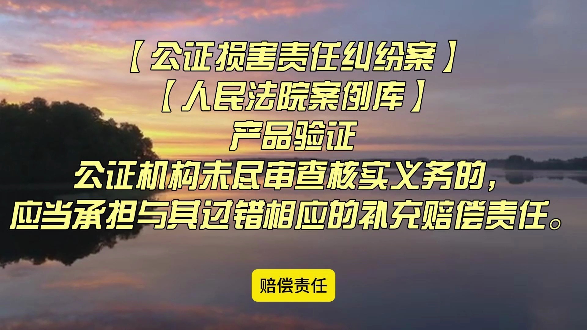 【公证损害责任纠纷案】【人民法院案例库】公证机构未尽审查核实义务的,应当承担与其过错相应的补充赔偿责任.哔哩哔哩bilibili