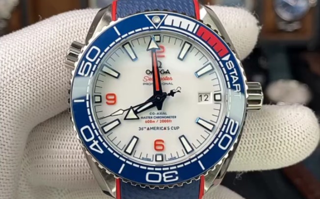 vs工厂全网最高版本欧米茄海马600米美洲杯腕表细节做工讲解评测