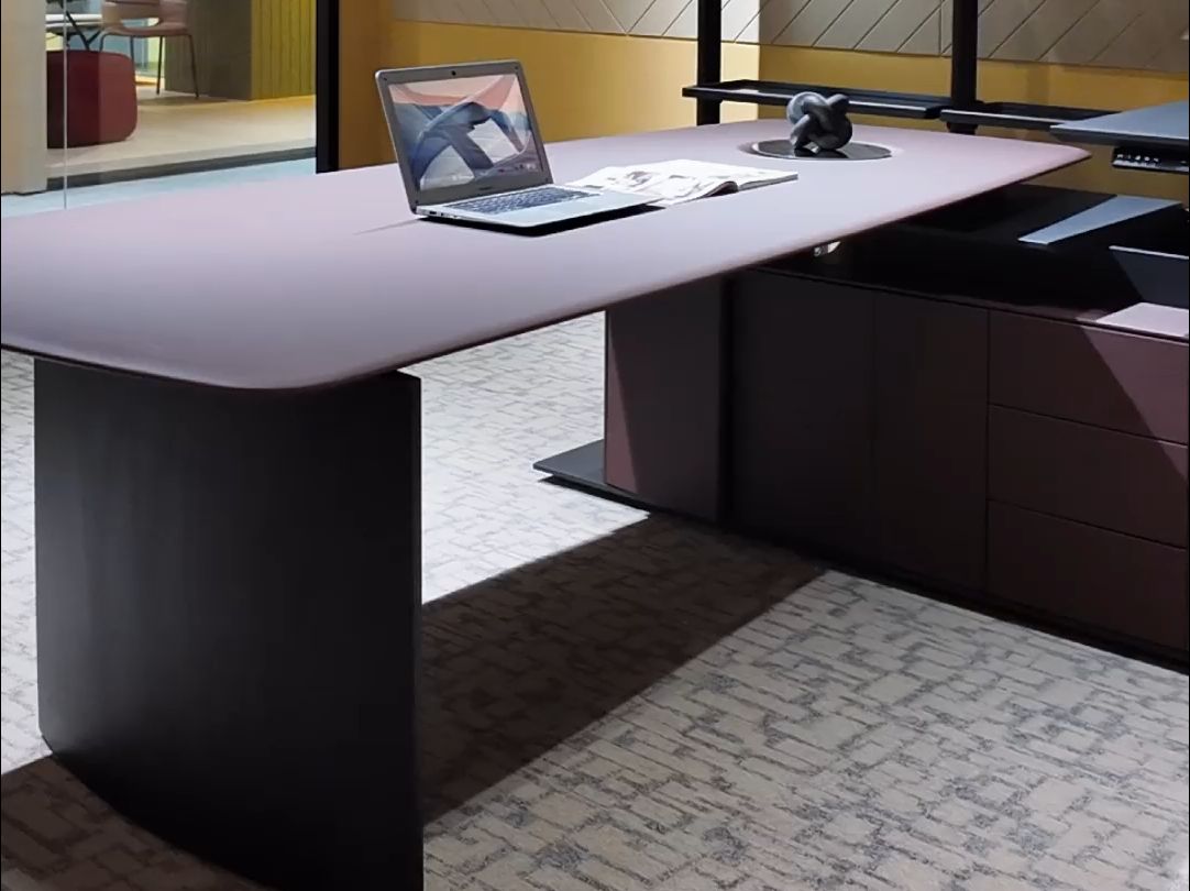 yyds!皮质台面 升降副台,这款办公桌太惊艳!