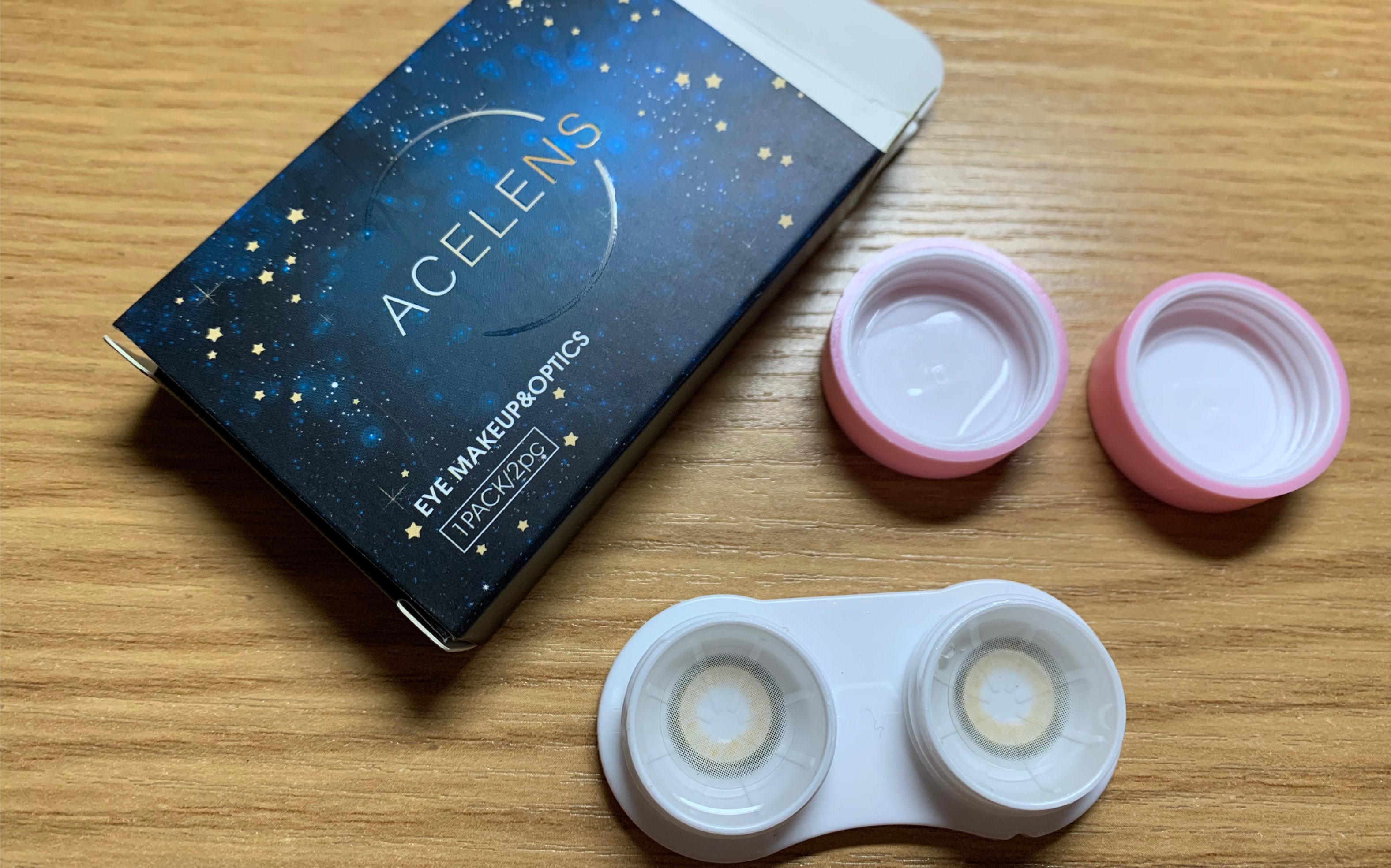 苏绪月の美瞳试戴acelens轻混血款mocha棕舒适评价学生党