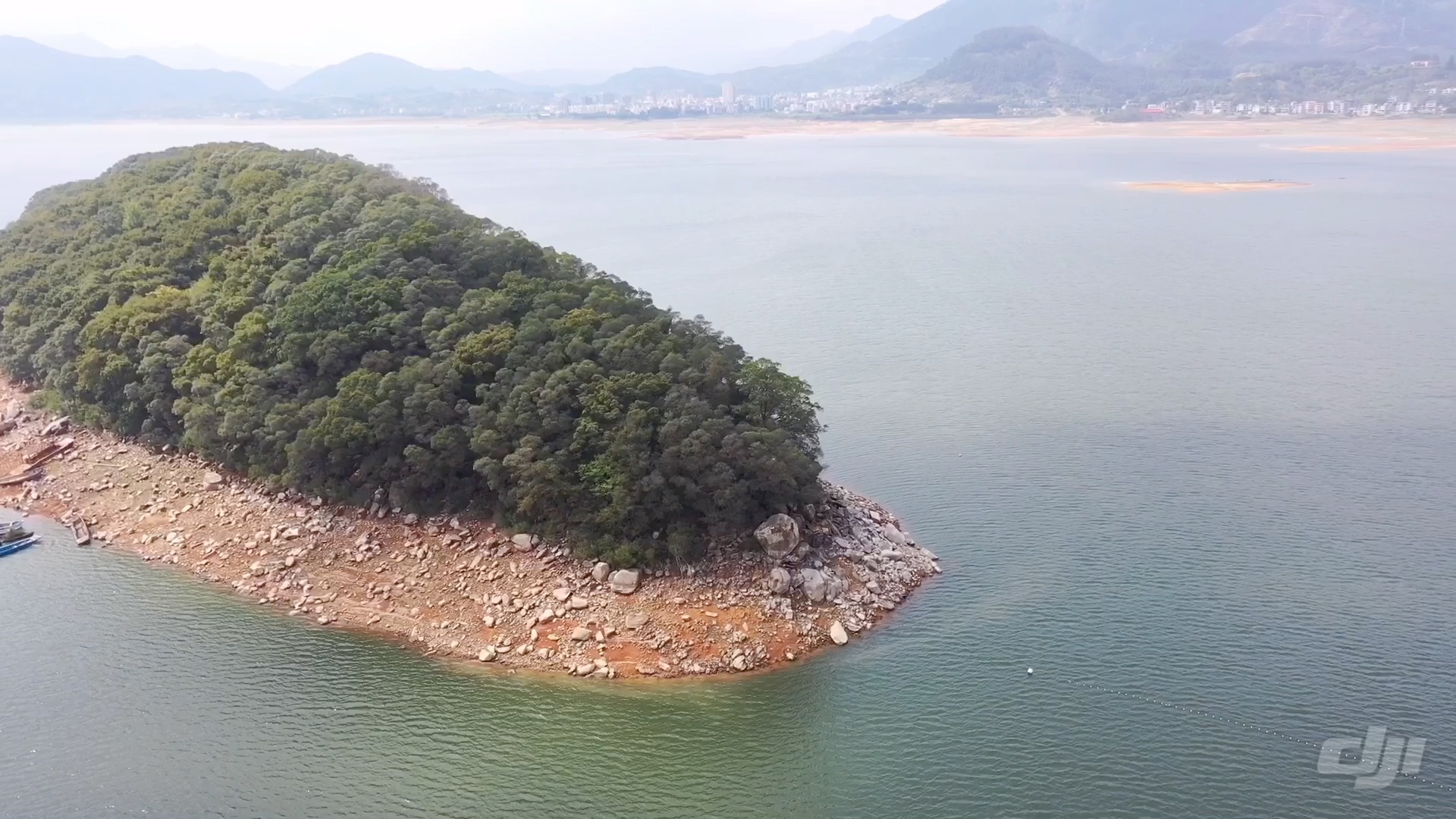 福建省福清市东张水库鲤鱼岛全景哔哩哔哩bilibili