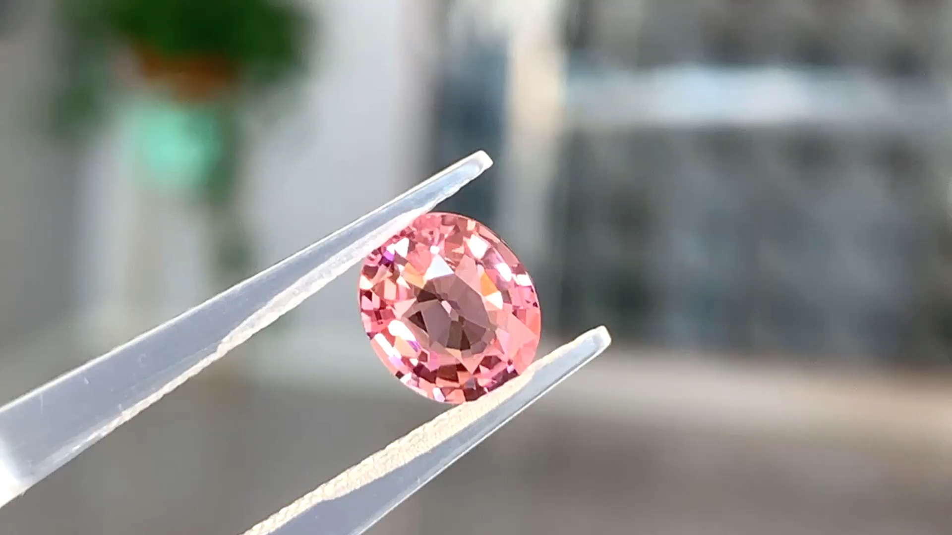 天然阿富汗粉碧玺 仙女必备 1.27克拉 精切 颜色很甜 很仙 很正点