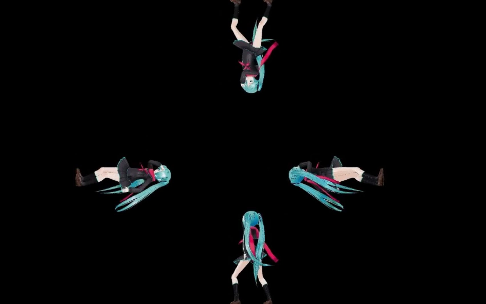 【3d全息投影视频源】初音未来-1_哔哩哔哩_bilibili