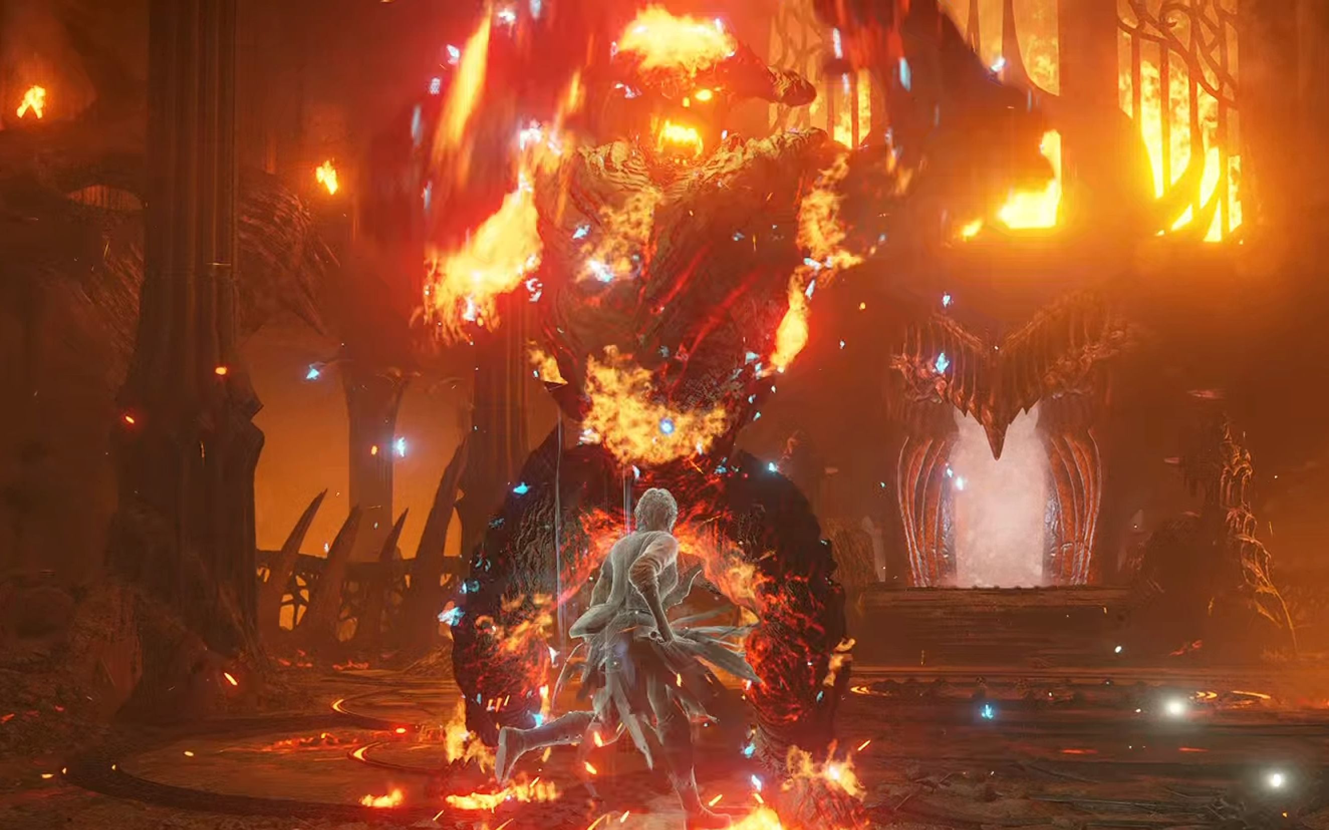 火焰恶魔冬日里给不死人送温暖(恶魔之魂重制boss战)