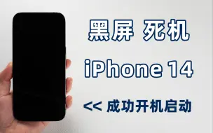 Скачать видео: iPhone14黑屏无法唤醒屏幕，死机无法启动，总结 4 种解决方法！