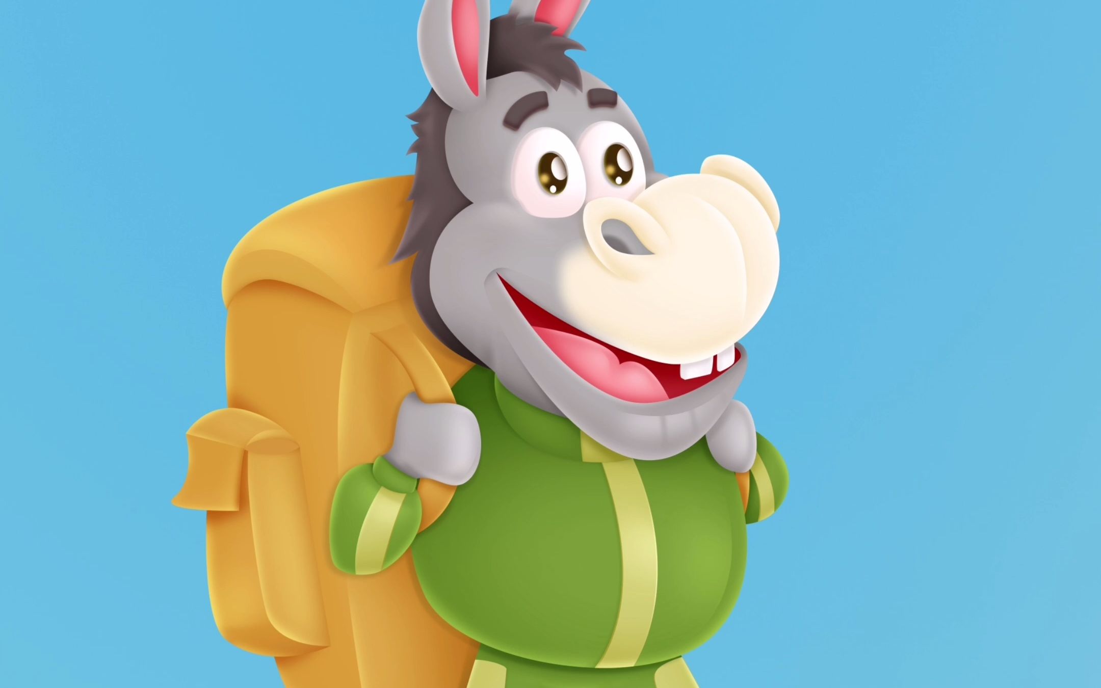 毛驴驴友毛驴吉祥物卡通毛驴毛驴插画毛驴卡通吉祥物驴友吉祥物徒步