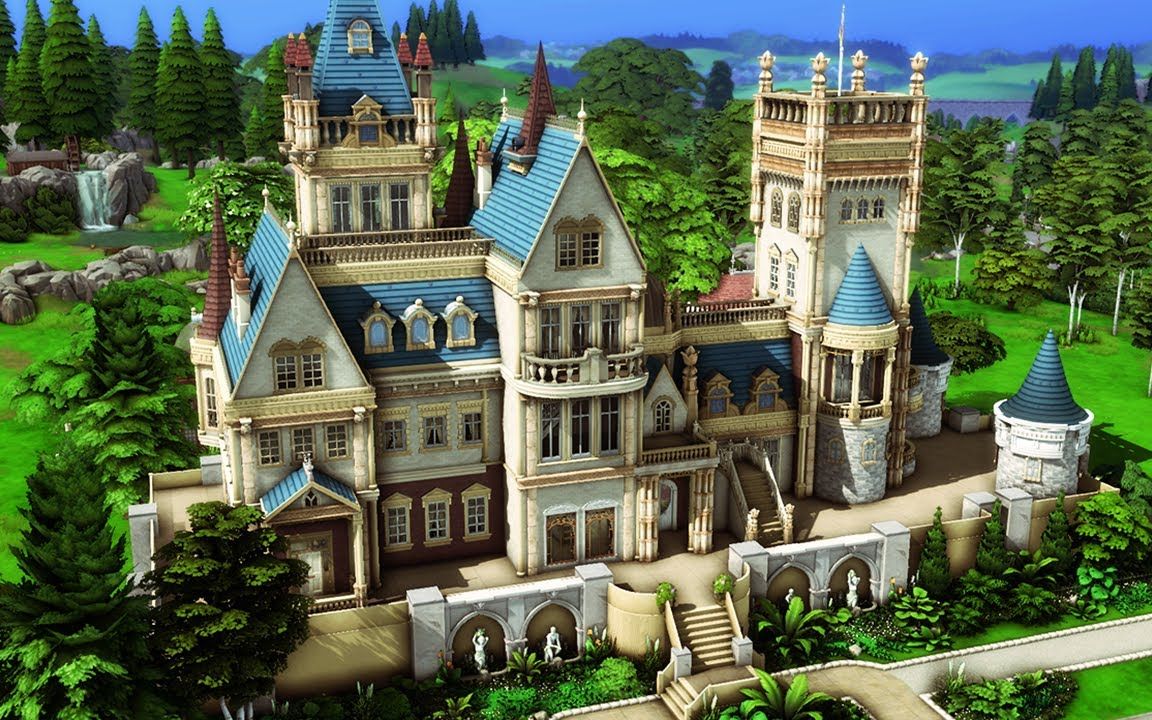 【89搬运】超级城堡-plumbob kingdom-64x64-nocc│模拟人生4速建