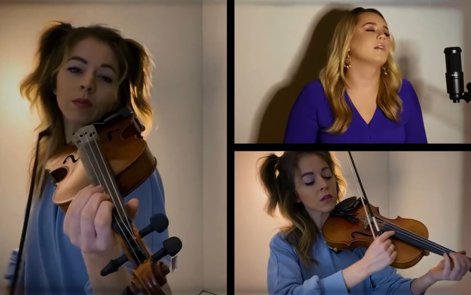 【一起玩琴】lindsey 和  gabby barrett  合奏"i hope"