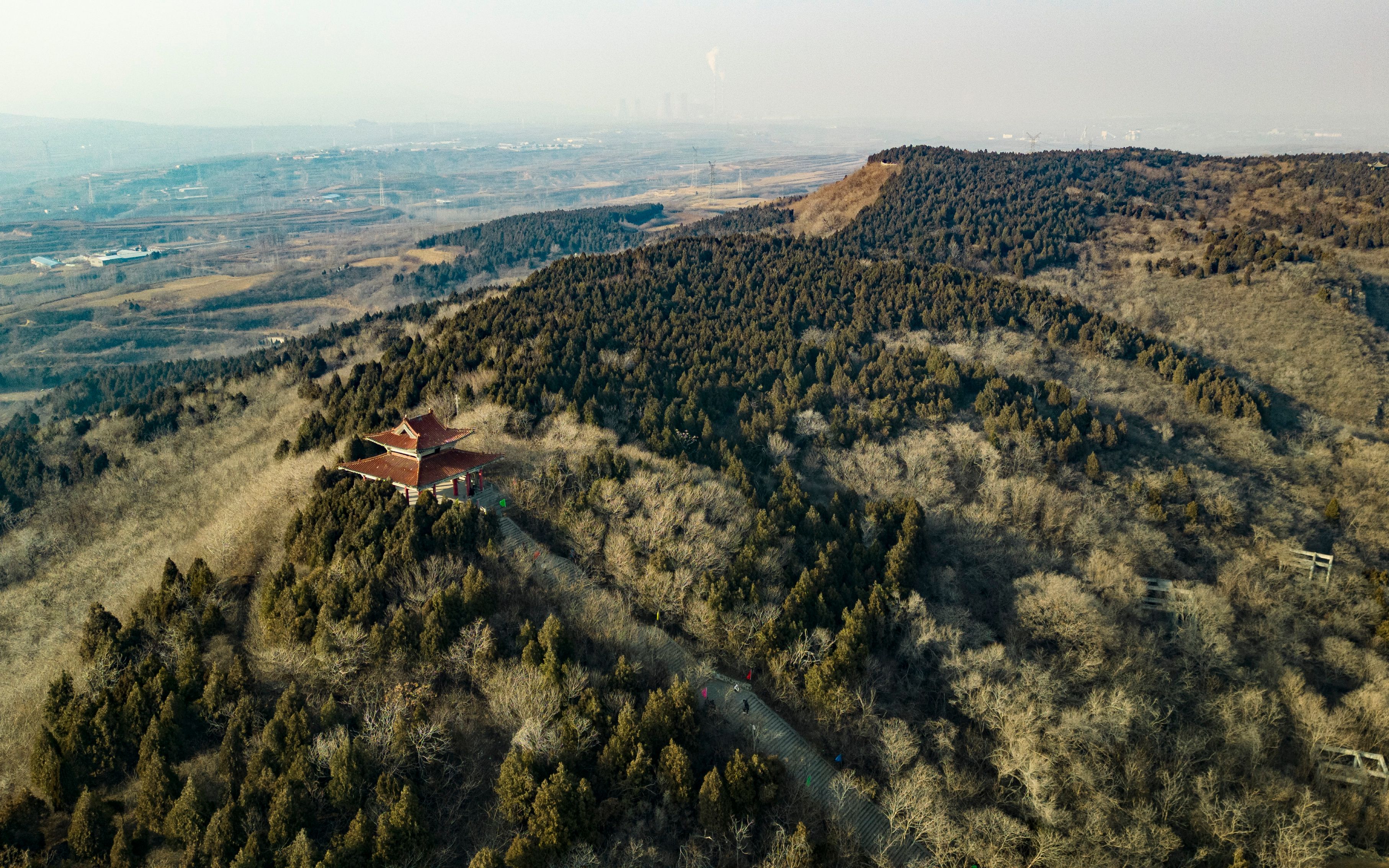 [图][DJI航拍]鹤壁金山寺-湿地公园