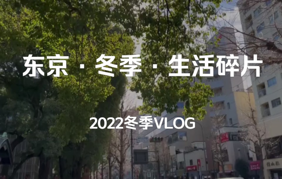 [图]【绿豆欧阳】东京 · 冬季 · 生活碎片：流水账式的2022冬季VLOG