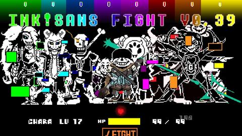 Undertale Ink Sans Full Fight (Version 0.39) 