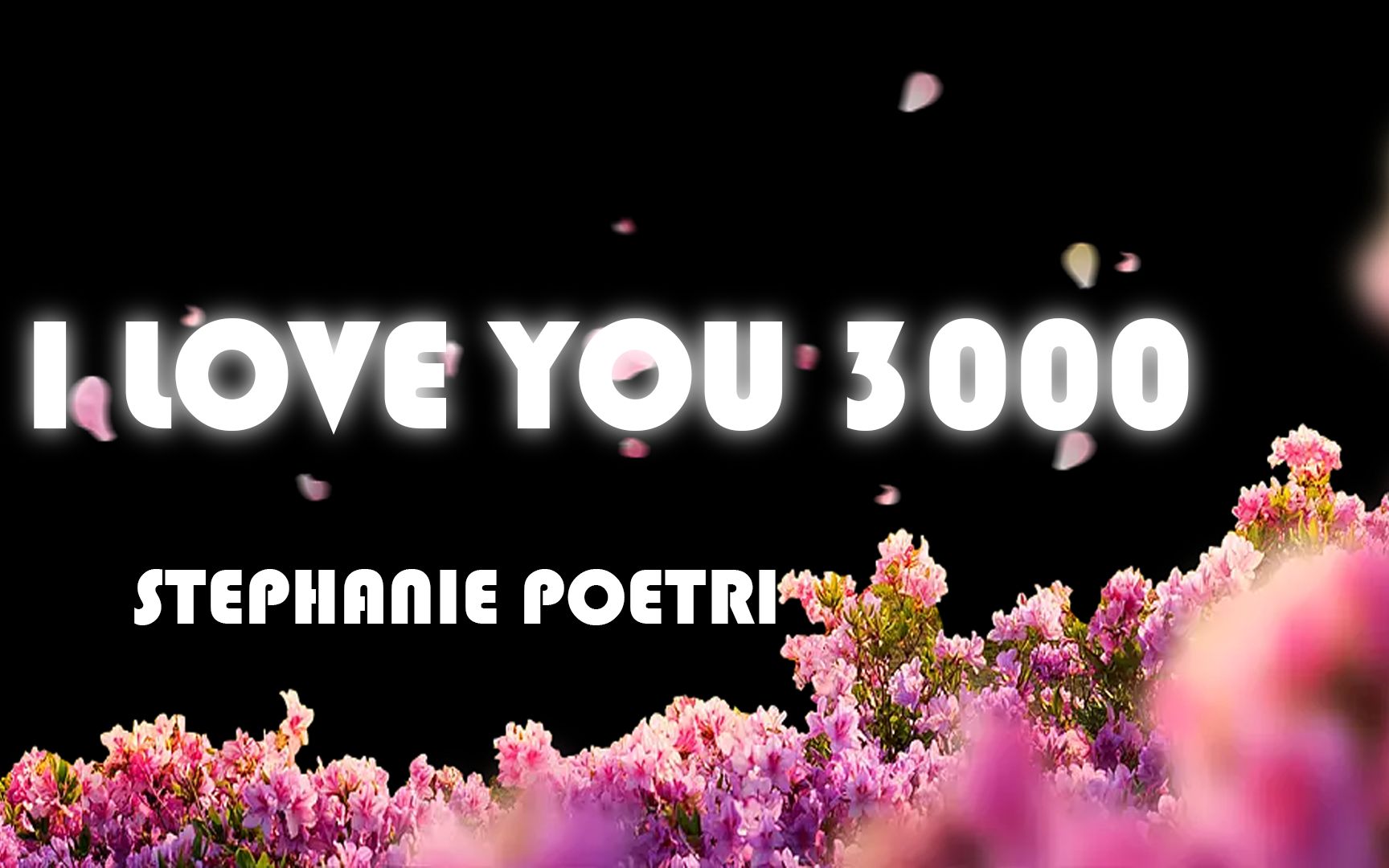 【动态歌词排版—i love you 3000】爱你三千次,u r my iron man