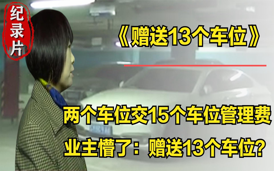 买了两个车位,物业却收15个车位的管理费,业主:送13个车位?哔哩哔哩bilibili