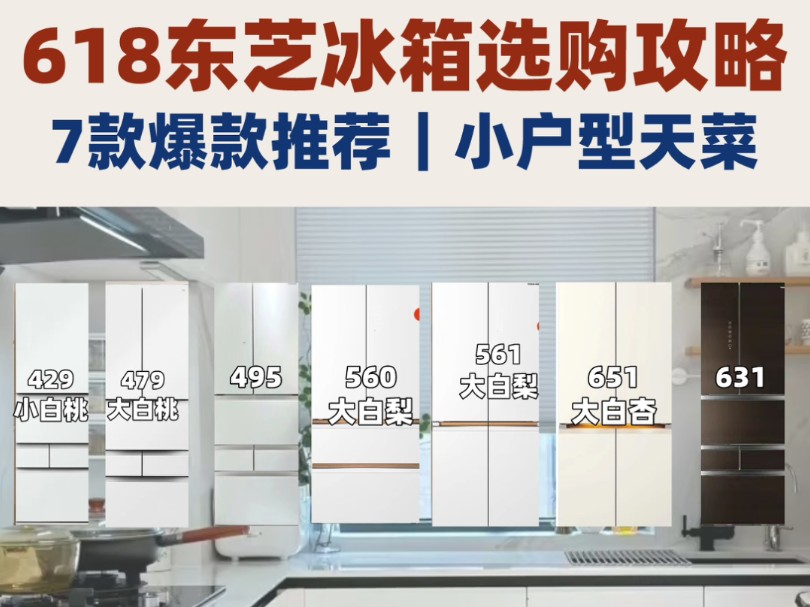 618东芝冰箱最值得买的7款热门型号避坑选购指南,附6折选购攻略!哔哩哔哩bilibili