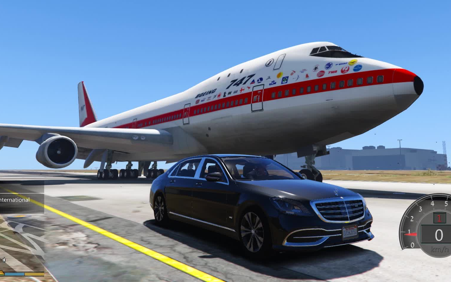 小辉哥 gta5 mod 开迈巴赫去机场接领导_哔哩哔哩_bilibili