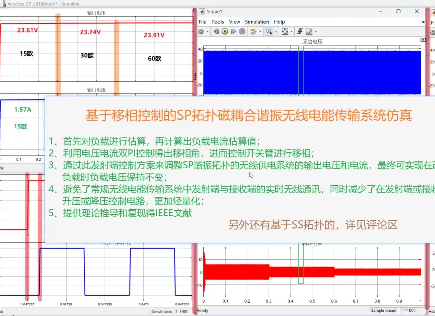 【SP拓扑】基于移相控制的磁耦合谐振无线电能传输系统仿真哔哩哔哩bilibili