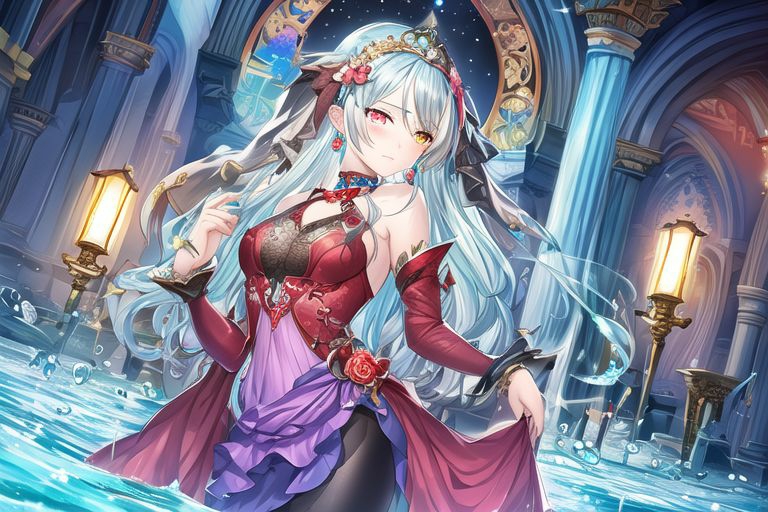 ai绘画,水纱魅魔