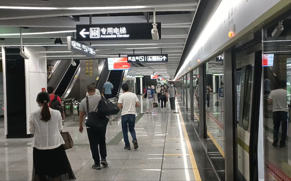 广州地铁13号线 白江-新塘 运行与报站(新沙方向)