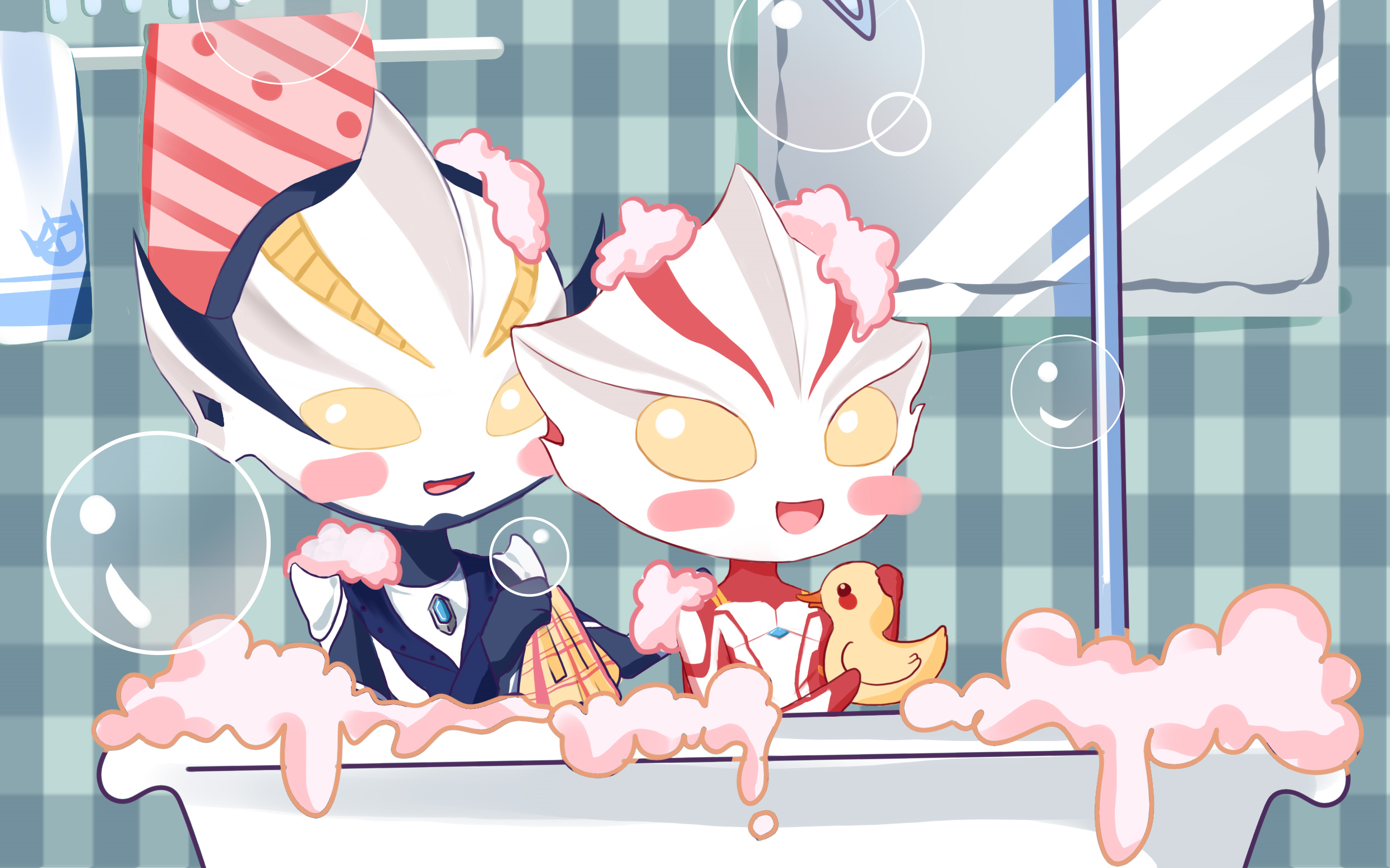 【希梦板绘】奥特香香 不会有人不知道奥特曼也是要洗皮套的吧_哔哩