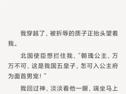 下载视频: 【全文】我穿越了，被折辱的质子正抬头望着我。“公主，你不要奴了吗？”“公主，求你，奴今夜想侍奉。”瞧瞧，这是一个以后一统天下的君主该说的话吗。