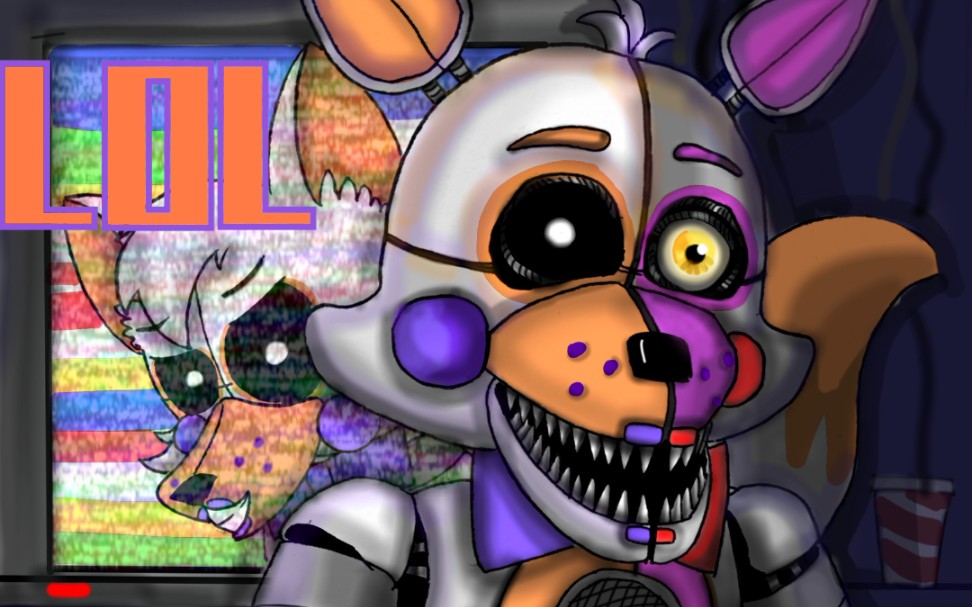 (指绘)画一只lolbit/ funtime foxy qwq