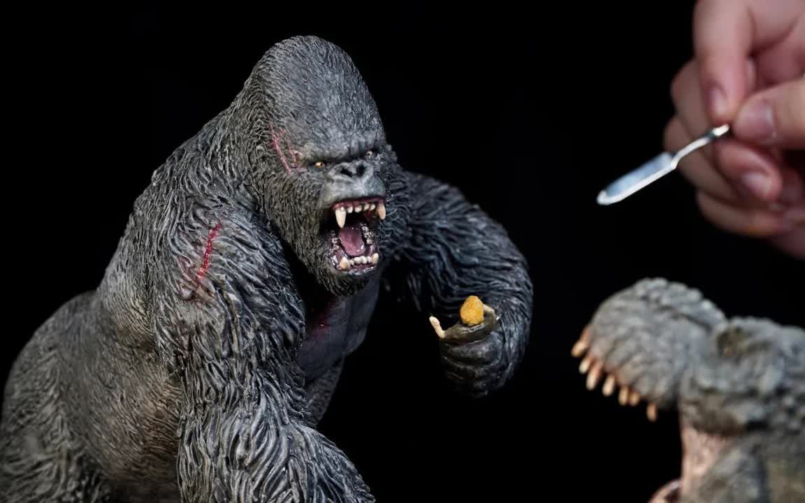 【粘土制作】用干粘土雕刻金刚