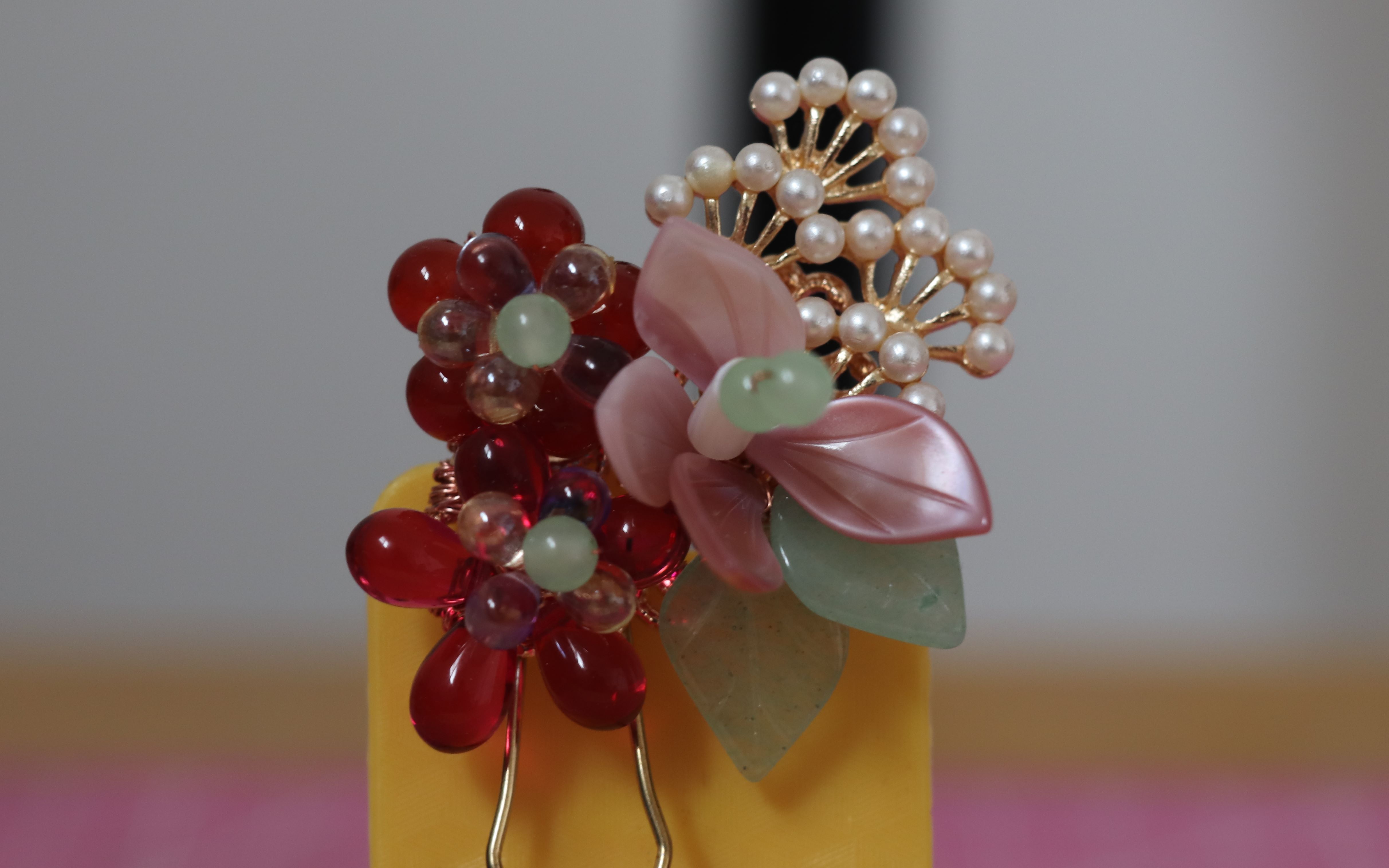 【手工】创意小发钗制作分享