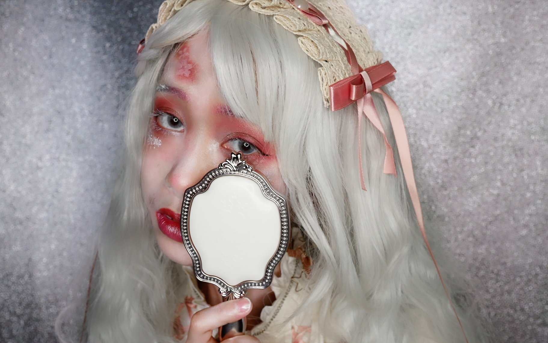 七哥|初投|病娇仙花妹lolita脑洞妆|一口丧丧的仙气|北境双子