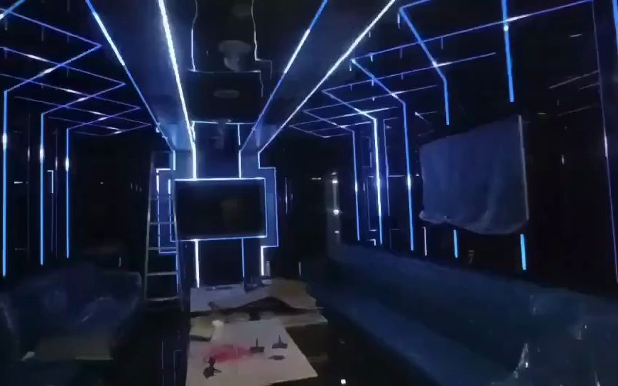 柳州ktv嗨房派对房麦爵士madrix幻彩灯条灯带智能像素灯智能灯光