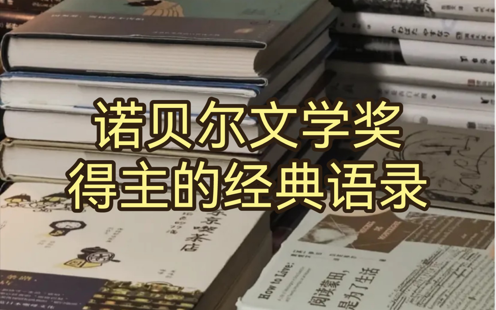 “我见过的人越多,我就越喜欢狗”.诺奖笔下讽刺性极强的句子(8)哔哩哔哩bilibili