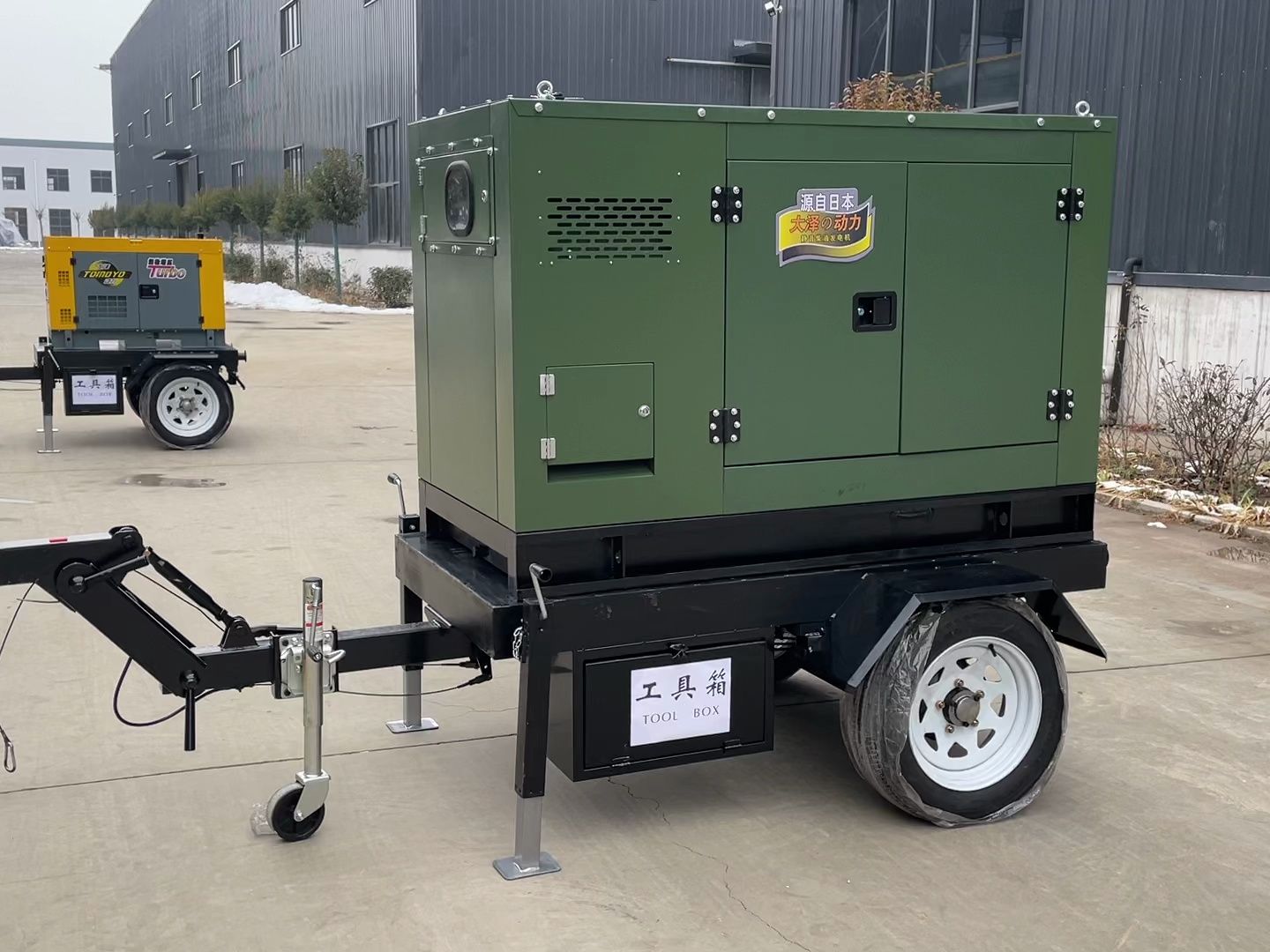 大泽50kw柴油发电机 水冷可配置静音箱防雨拖车