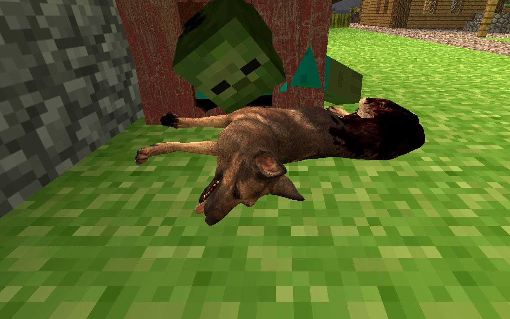 我的世界史蒂夫的狗怎么死在狗窝里