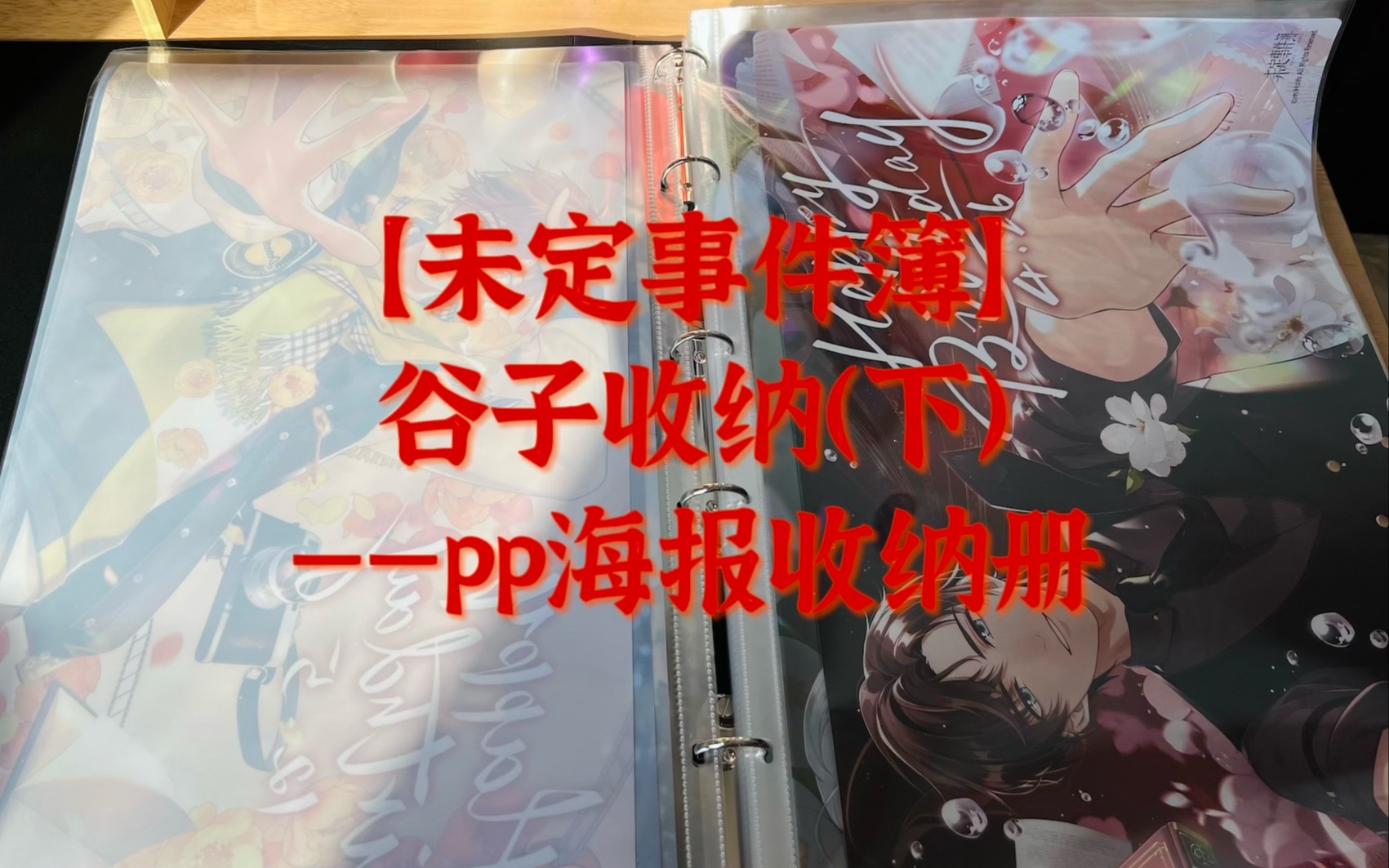 【未定事件簿】谷子尺寸、收纳(下)——pp海报收纳册未定事件簿