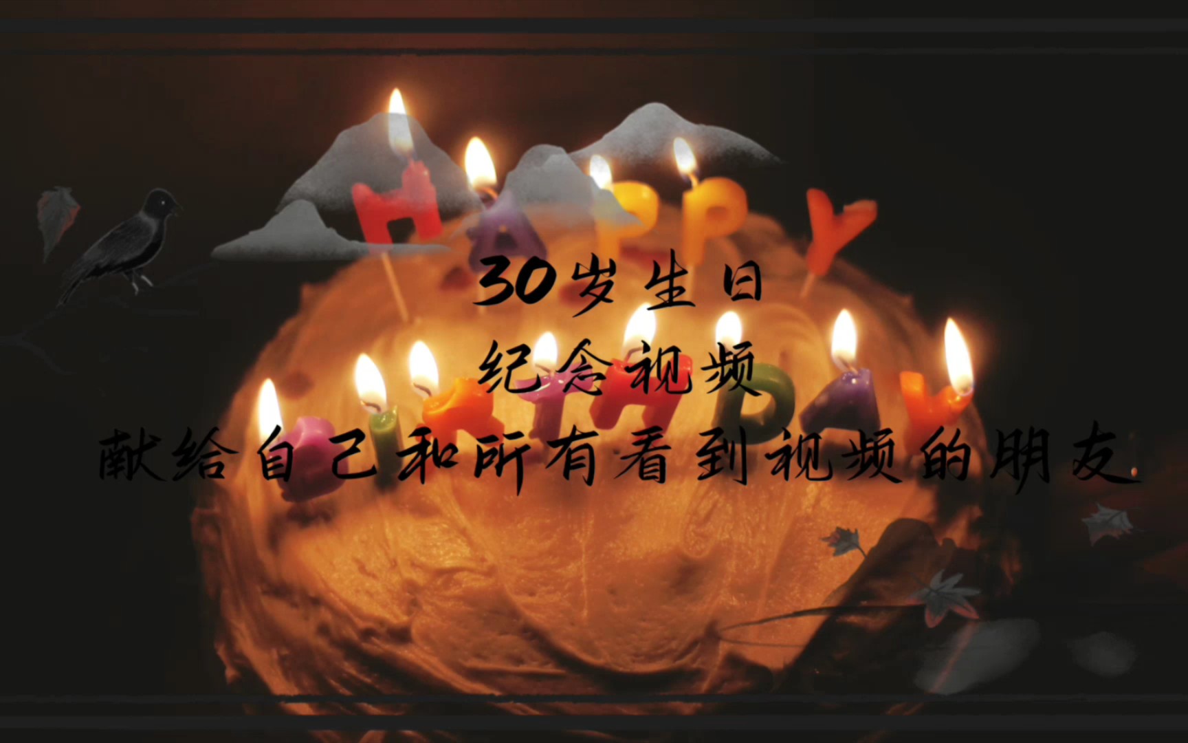 30岁生日纪念视频哔哩哔哩bilibili