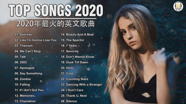 2020年度流行歌排行榜  best english songs 2020  英文歌曲排行榜2020 ( 西洋排行榜 2020 )哔哩哔哩bilibili